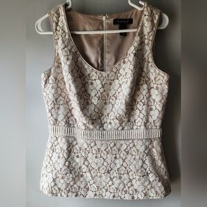 WHBM gorgeous cream top